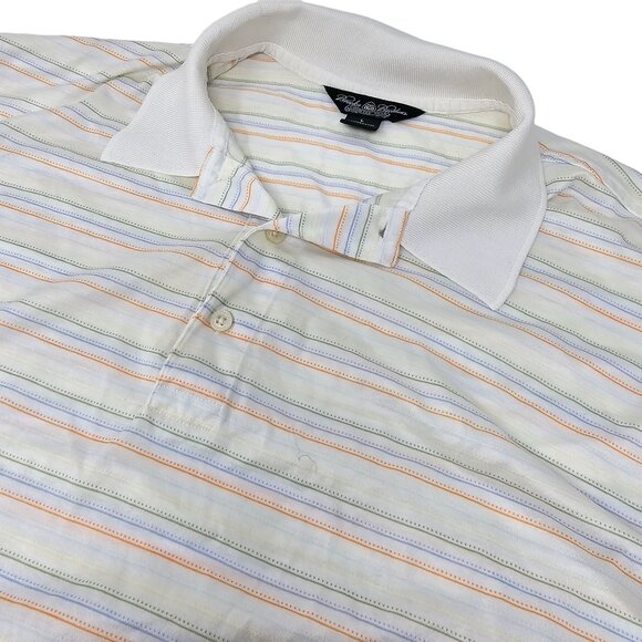 Brooks Brothers Country Club Golf‎ Polo Shirt Large Moisture Wicking Multicolor - Picture 1 of 5